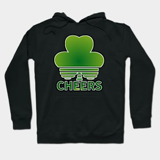 St Patrick's Day Cheers Clover Hoodie